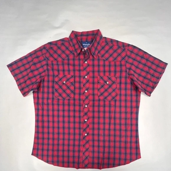 WRANGLER XL WESTERN SHIRT SHORT SLEEVE - Picture 1 of 3